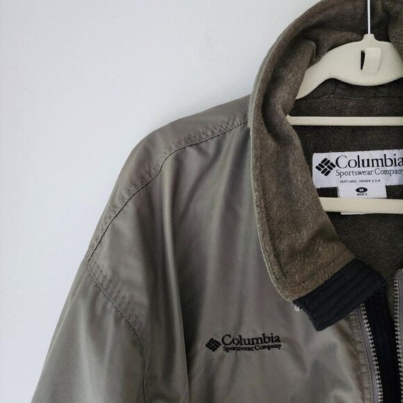 Columbia Mens Lined Jacket - Size M - Zip Front Pockets - Style F02 WM5020 - Picture 7 of 11